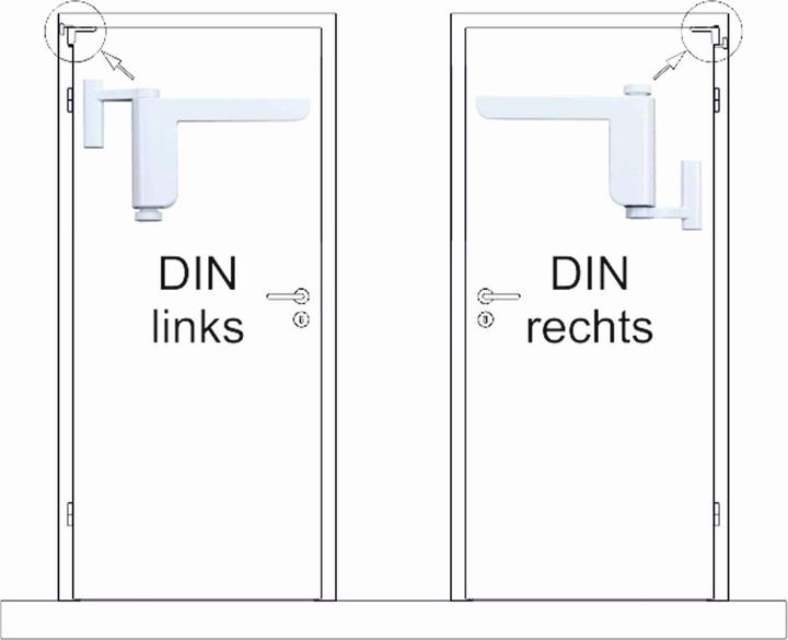 Actual product image Eneroid Mini door closer, Clip Close, white (Indoor)