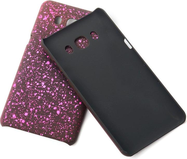 Produktbild König Design Handy Hülle Schutz Case Bumper Etuis für Samsung Galaxy J7 2016 3D Sterne Pink (Samsung Galaxy J7 (2016))