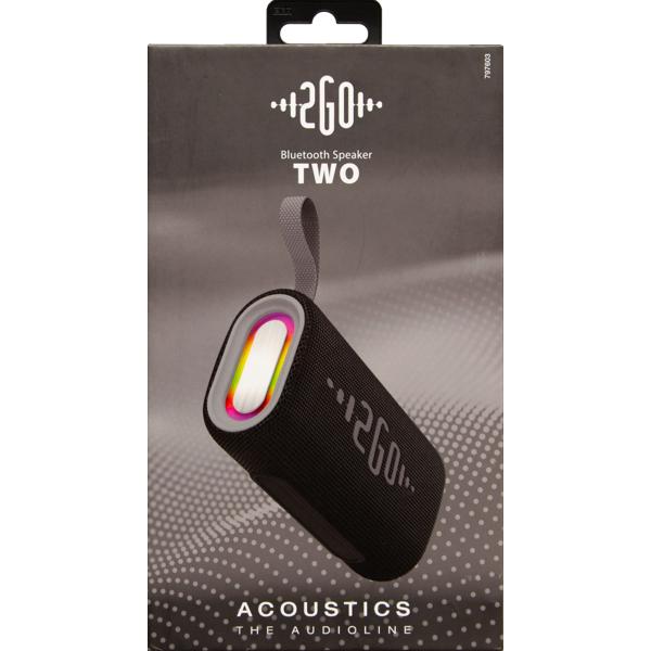 Thumbnail - 2GO Acoustic Two mit RGB-Lichtshow (3 h), Bluetooth Lautsprecher, Schwarz