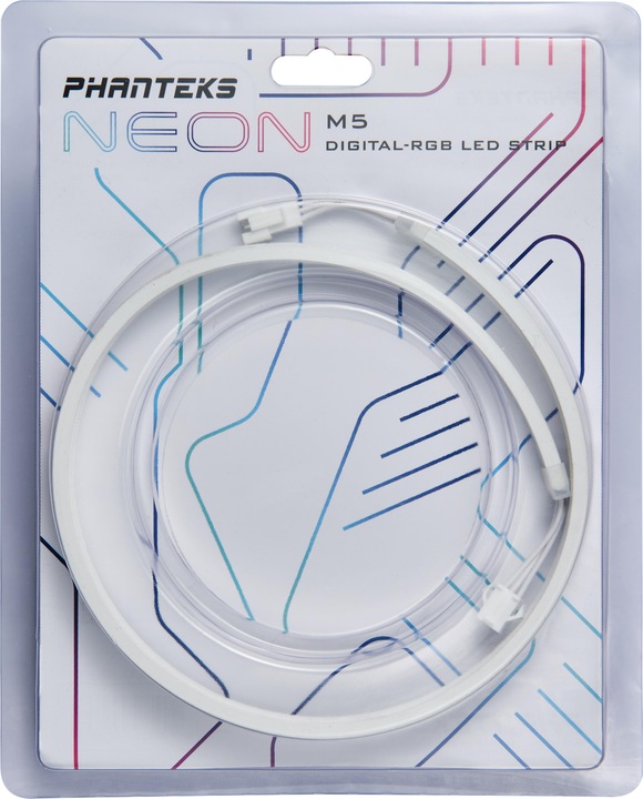 Actual product image Phanteks Neon Digital RGB LED Strip - 55 cm, white (Multicoloured)