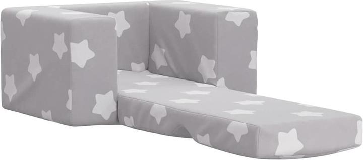 Immagine prodotto vidaXL Divano letto per bambini stelle grigio chiaro in morbido peluche