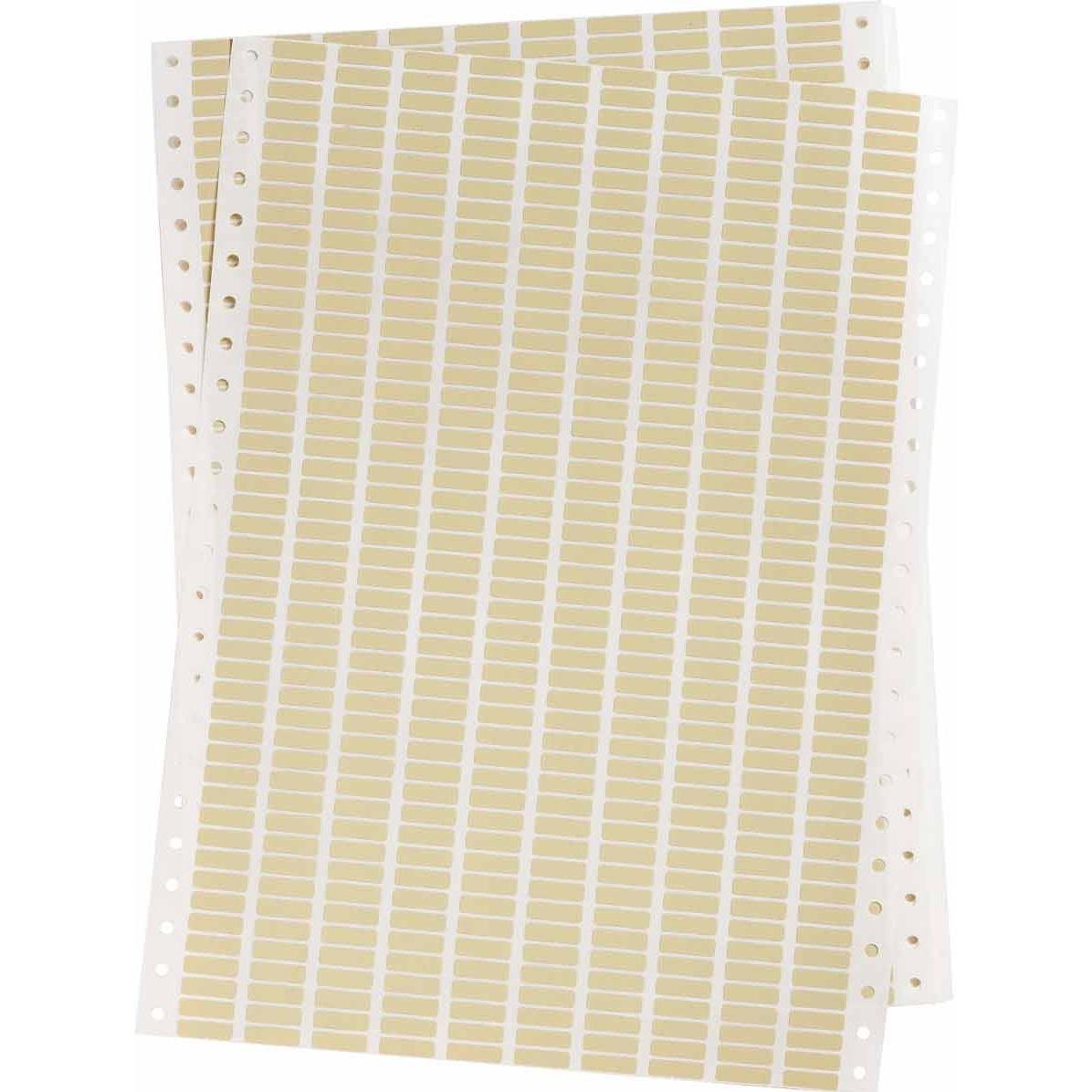 Brady DAT-58-652-10, Polyimid, matt, Beige, 16,51 x 5,08mm, dauerhaft klebend, 10-bahnig, für Nade (16.51 mm) (DAT-58-652-10)