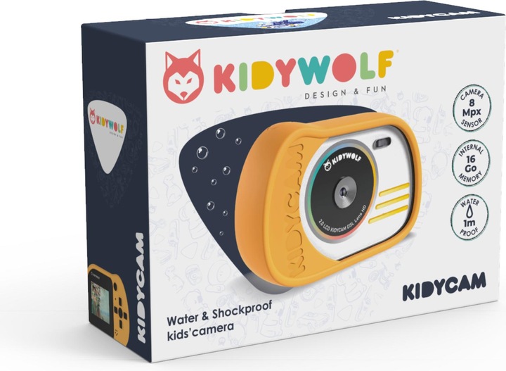 Actual product image Kidywolf Kidy Camera - orange version