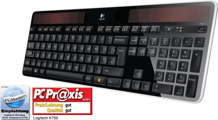 Produktbild Logitech K750 (DE, Kabellos)