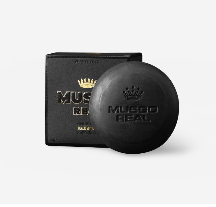Actual product image Musgo Real Luxury Hair Soap Black Edition (Solid shampoo)