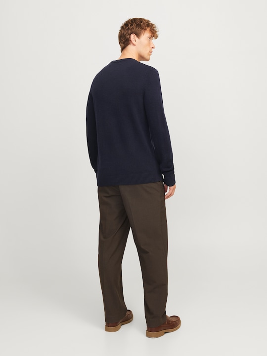 Produktbild Jack & Jones Einfarbig Strickpullover mit Rundhals Strickpullover mit Rundhals (XL)