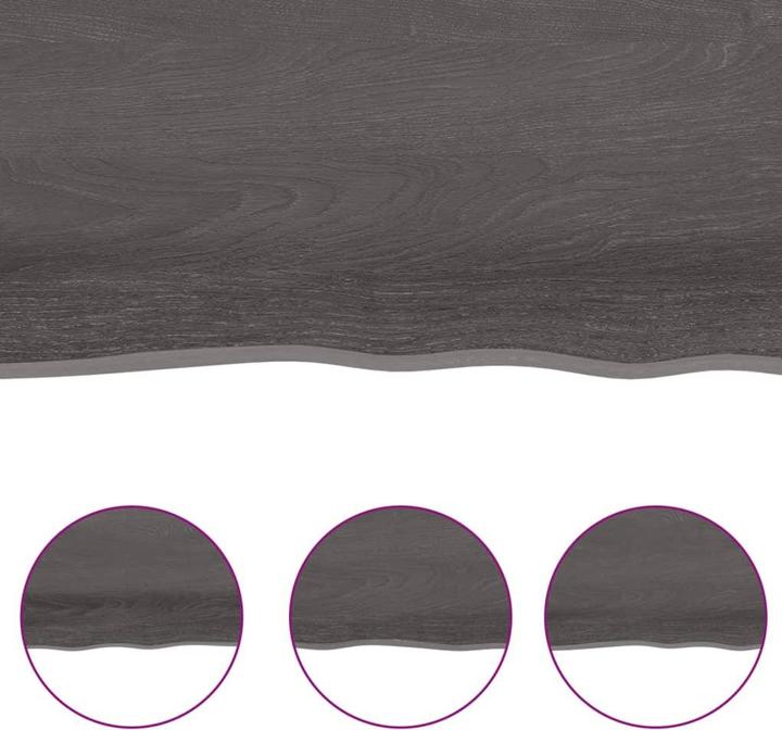 Immagine prodotto VidaXL Tischplatte 100x50x4 cm Massivholz Eiche Behandelt (100 x 50 x 4 cm)