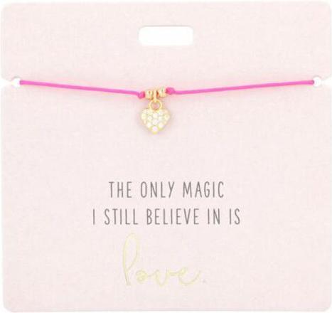 Produktbild Magni Armband mit Charm Nr. 9 The only magic I still (Polyester)