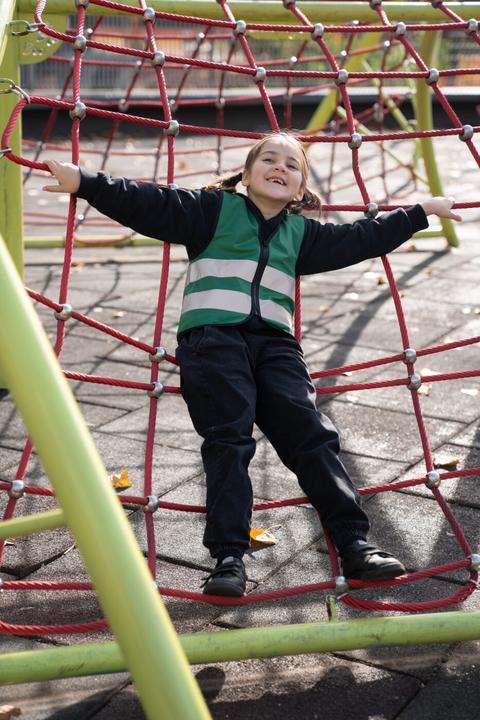 Productafbeelding Korntex Kinder Warnweste met Reissverschluss "Aalborg" - Waldgrün - XXS (XXS)
