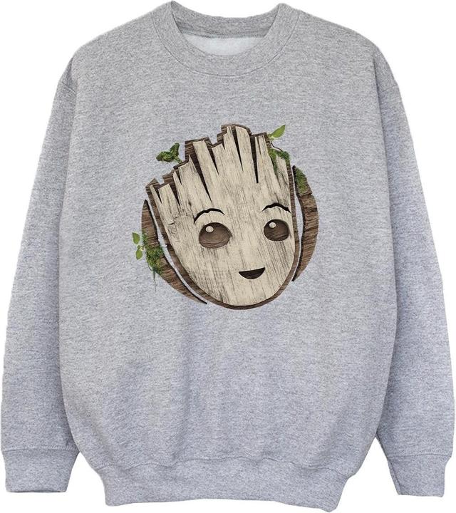Produktbild I Am Groot Wooden Head Sweatshirt Jungen (152, 158)