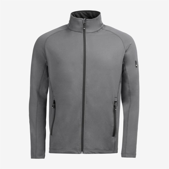 FHB Fleecejack KUNO, grijs G r. 2XL