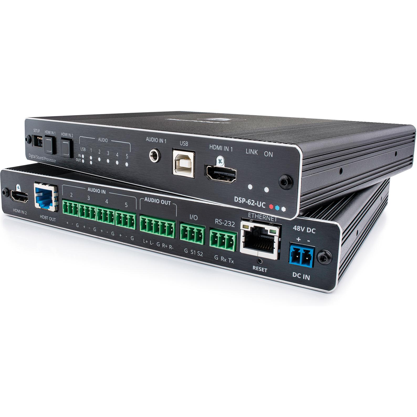 Thumbnail - Kramer DSP-62-UC - 6x2 PoE Audio Matri, Switch Box