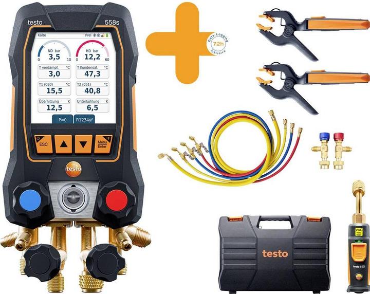 Testo Smart Vakuum Set 0564 3558 Druck Temperatur mit