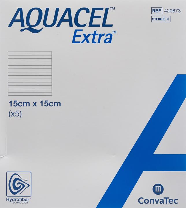 Actual product image Aquacel Extra Hydrofiber bandage (5 x)