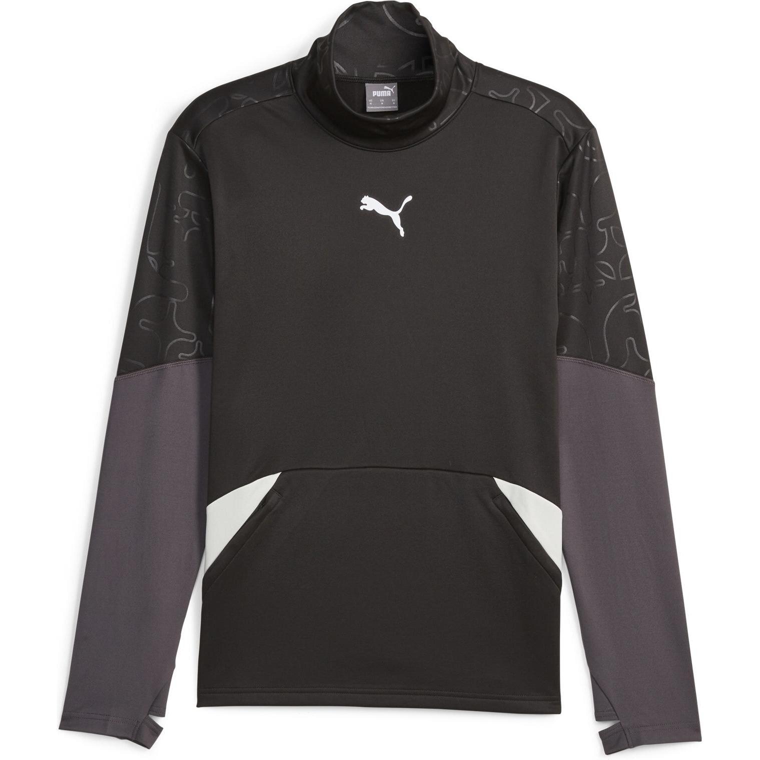 Puma, Herren, Sportshirt, individual Winterized Top (M), Schwarz, M