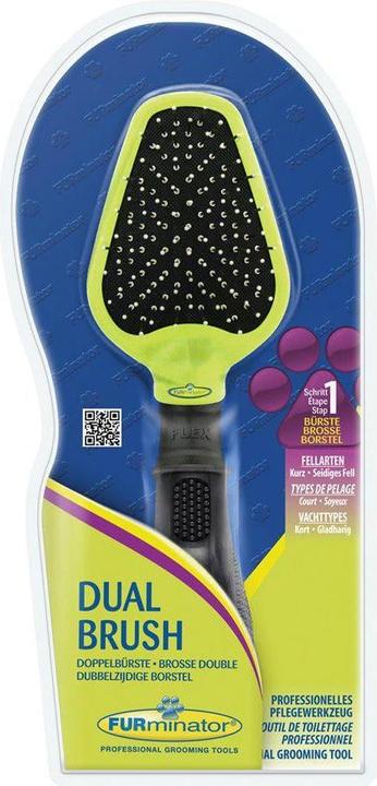 FURminator Dual-Pflegebürste (Katze, Hund)