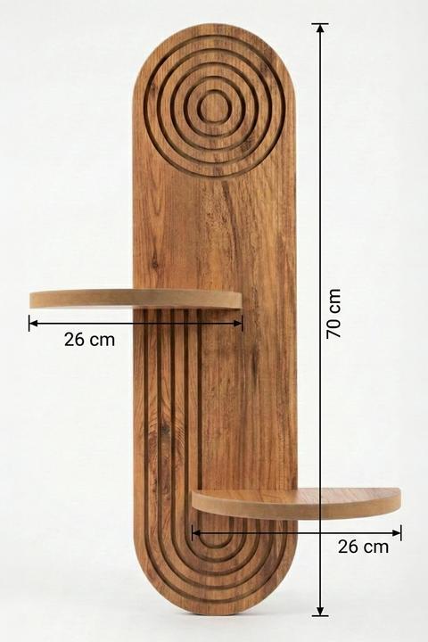 Image du produit Homitis Artmtkwll3 Wall Shelf (26 x 13 x 35 cm)