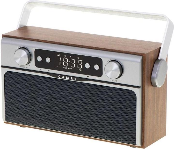 Actual product image Camry Radio CR 1183 Portable Digital Aluminum,, Wood (FM, Bluetooth)