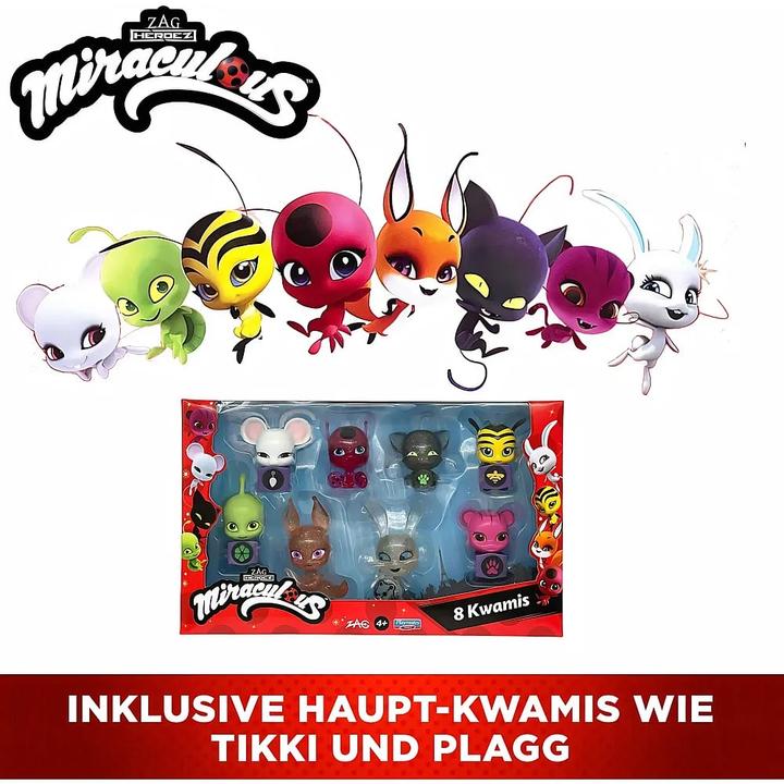 Image du produit Bandai Pack De 8 Kwamis Miraculous