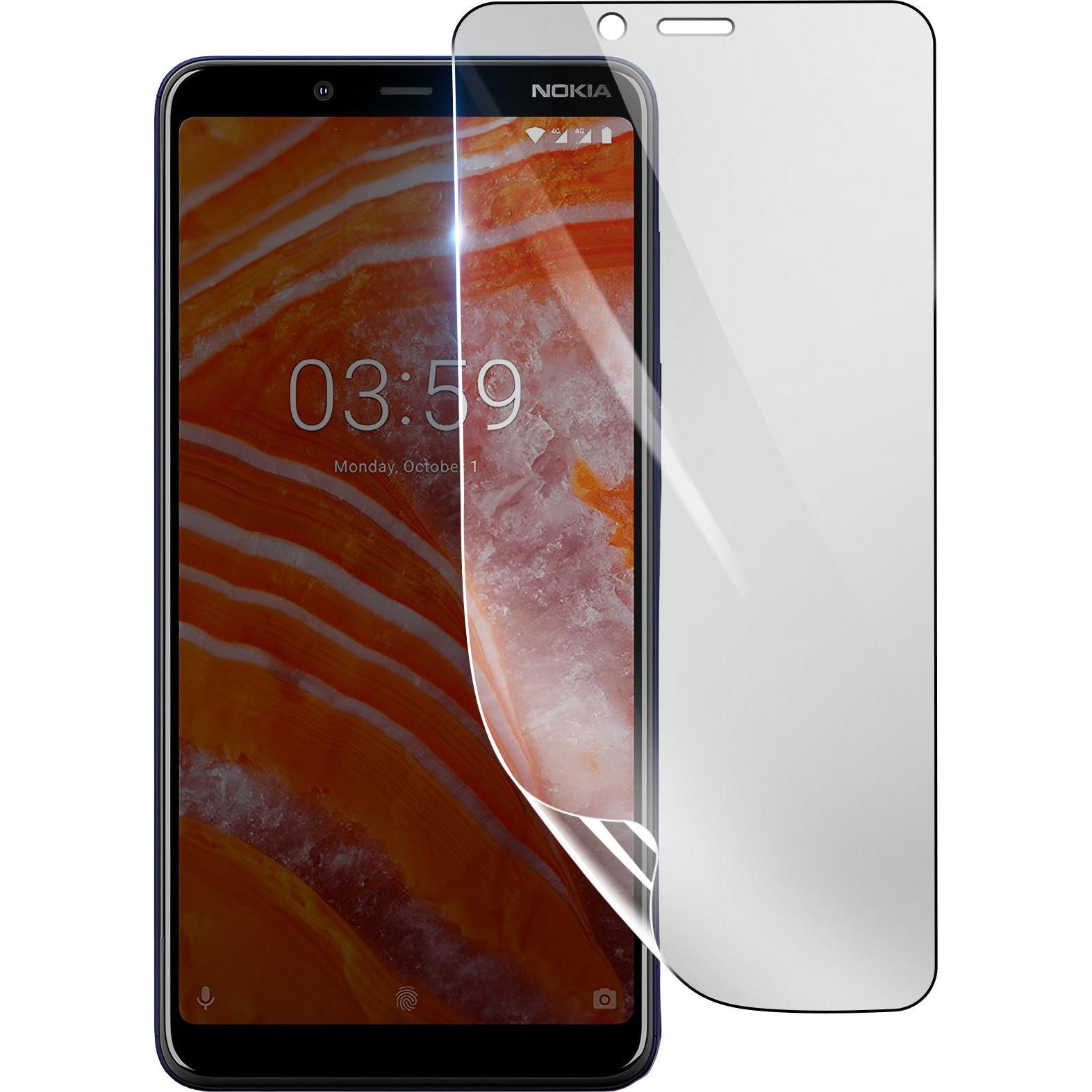 3MK Hydrogel Bildschirmfolie für Nokia 3.1 Plus (1 Stück, Nokia 3.1 Plus), Smartphone Schutzfolie, Transparent