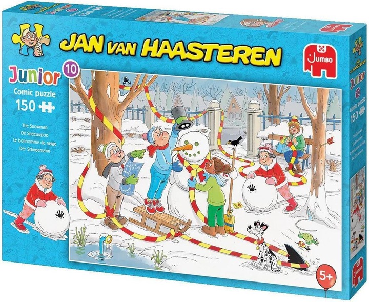 Immagine prodotto Jan van Haasteren Puzzle Junior - Pupazzo di neve, 150 pezzi (150 pezzi)