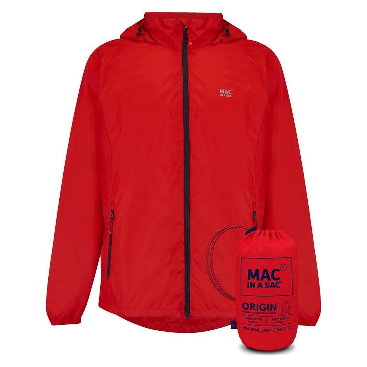 Mac In A Sac, Unisex, Regenjacken, Origin, Rot, (Xl)