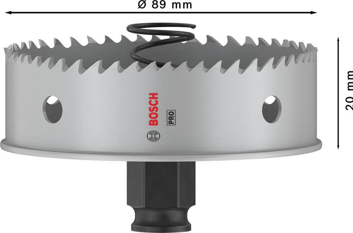 Productafbeelding Bosch Professional Zubehör PRO Plaatmetaal PC Plus gatenzaag, 89 mm (89 mm)