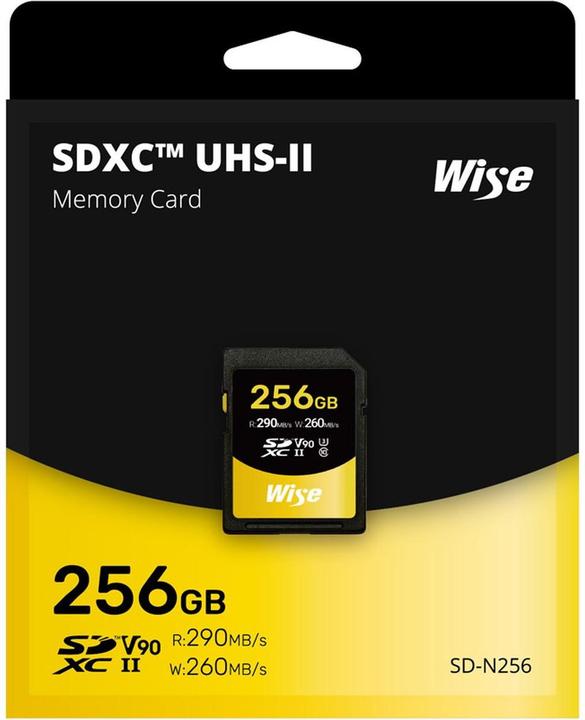 Produktbild Wise SDXC UHS-II V90 256GB (256 GB, SDXC, U3, UHS-II)