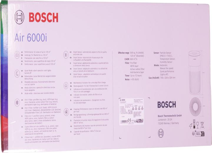 Actual product image Bosch Home Comfort Air 6000i (125 m²)