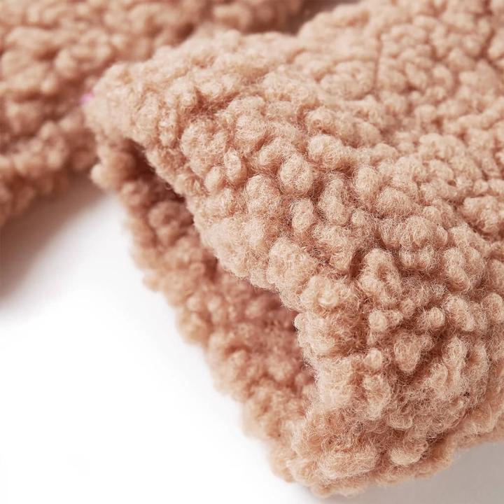 Produktbild VidaXL Kinder-Kapuzenjacke Teddy-Kunstpelz Heller Cognac (92)