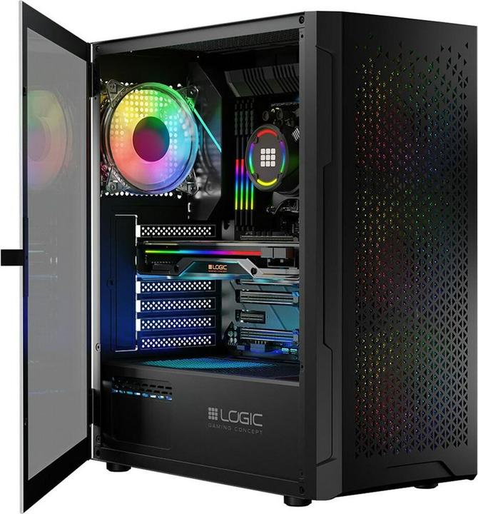 Actual product image Logic ARAMIS ARGB MINIDI USB 3.0 case black (ATX)