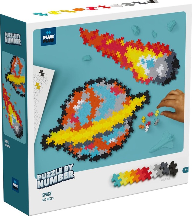 Actual product image Plus-Plus Puzzle By Number Space 500pcs - (3912) (500 pieces)