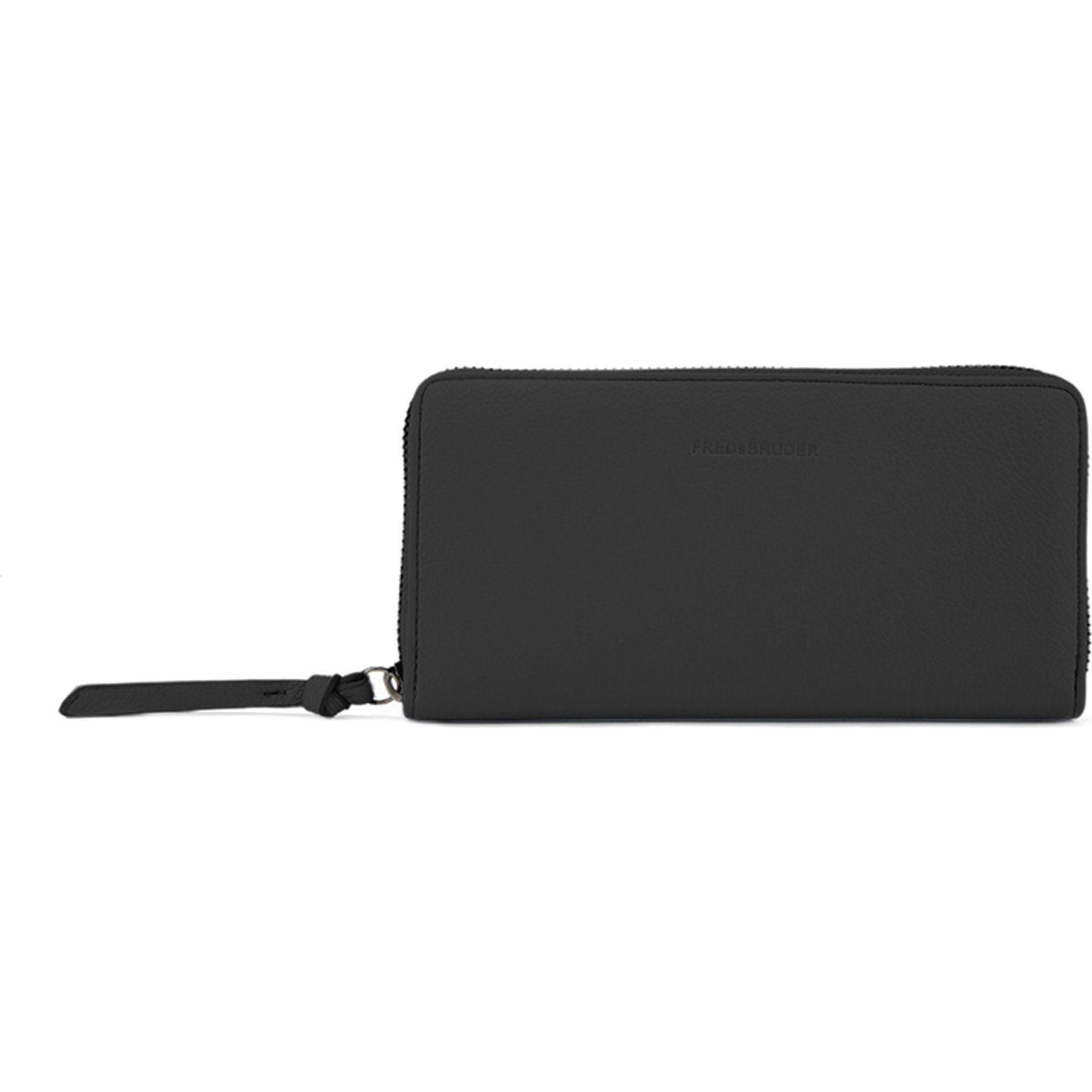 FredsBruder, Damen, Portemonnaie, Bestie Geldbörse Leder 19 cm, Schwarz