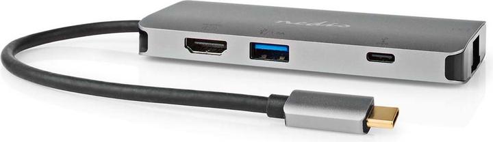 Actual product image Nedis USB Multi-Port Adapter | USB 3.2 Gen 1 | USB-C™ Connector | HDMI™ Output / Micro SD / RJ45 Jack (USB-C, 7 ports)