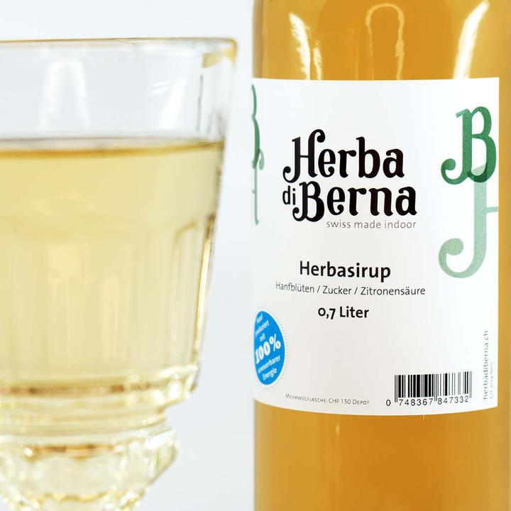 Actual product image Herba di Berna Herba syrup in the bottle 2dl (1 x 2 cl)