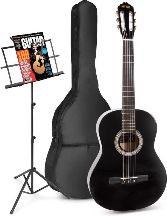 Actual product image Max Acoustic guitar for beginners - soloart classic guitar / Spanish guitar with (Acoustic guitar, Maple, Lindehout)