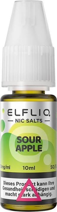 Elfbar ELFLIQ, Sour Apple 10mg (Apfel)