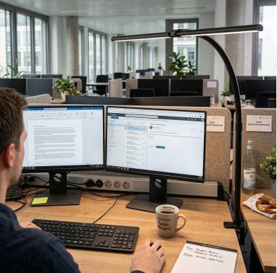 Actual product image Luxula LED Desk Lamp (800 lm)