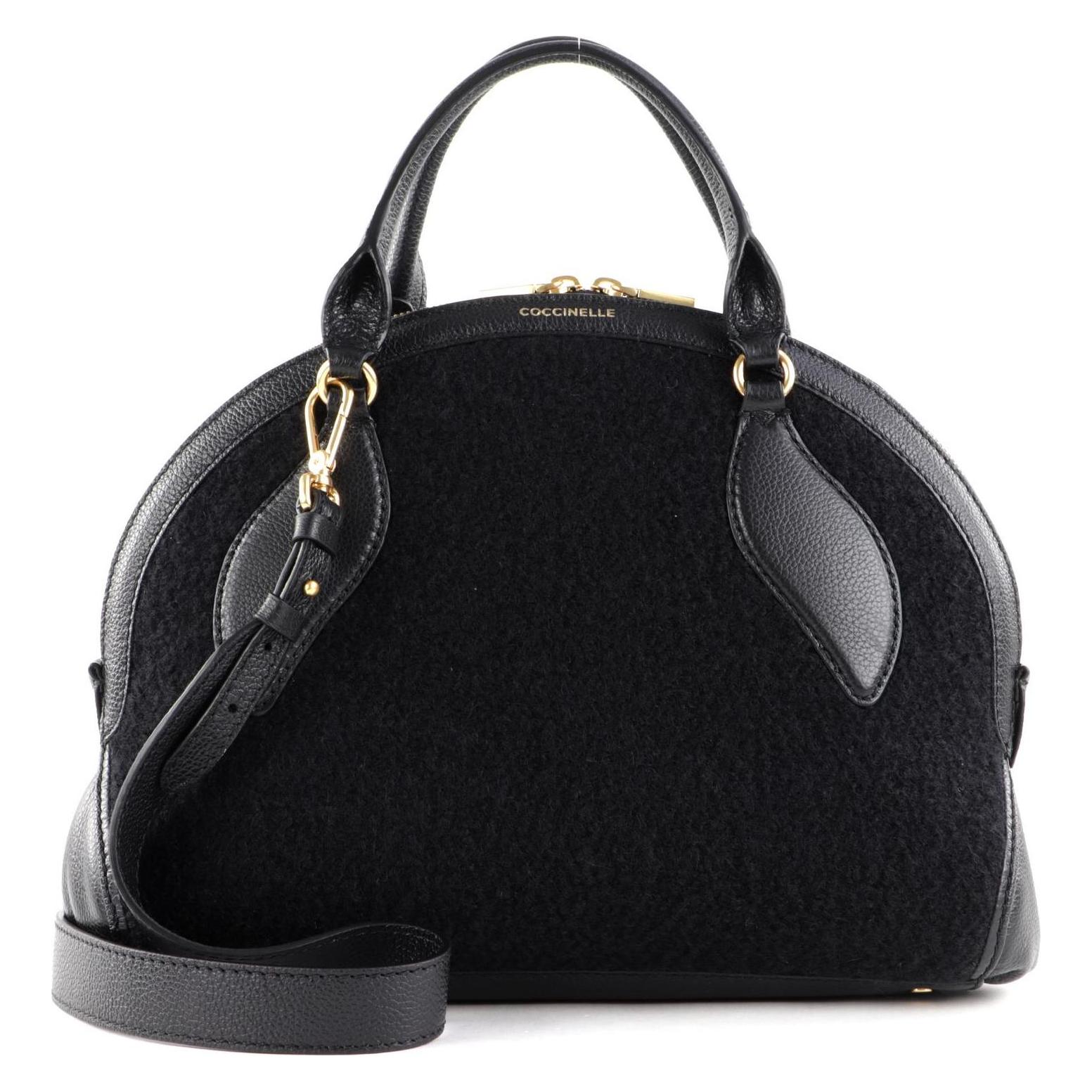 Coccinelle, Damen, Handtasche, Colette Wool Handbag, Schwarz