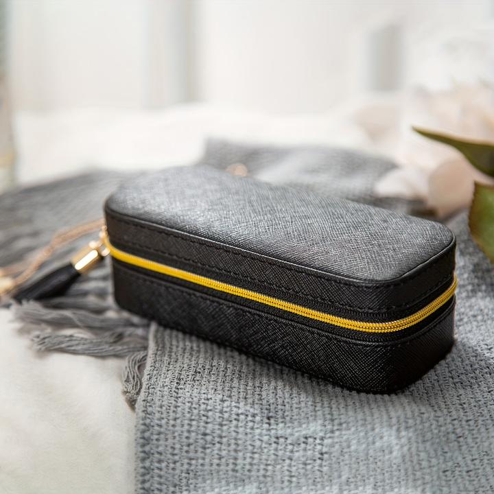 Actual product image Only-Bags.Store Travel Jewelry Box, Portable Jewelry Case, PU Jewelry Box, Small Jewelry Container, Jewelry Boxes