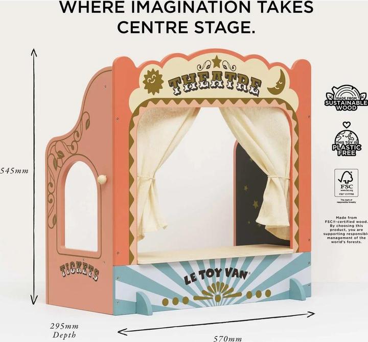Produktbild Le Toy Van Tischpuppentheater aus Holz