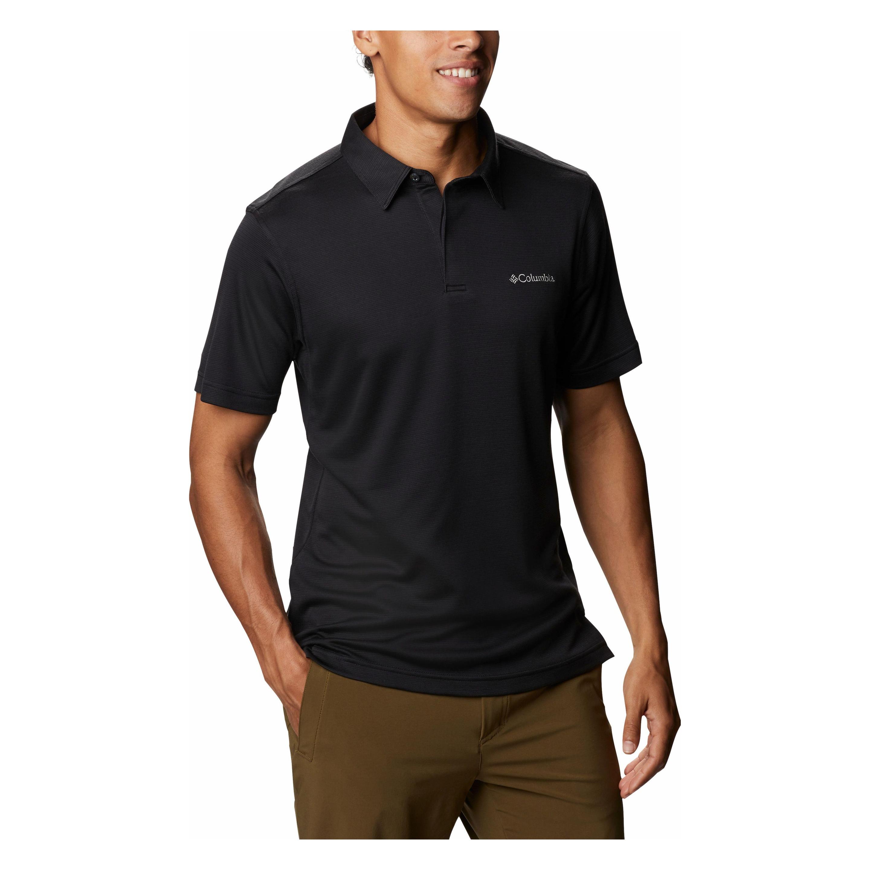 Columbia, Herren, Shirts, Sun Ridge Ii Poloshirt Für Herren, Schwarz, (S)