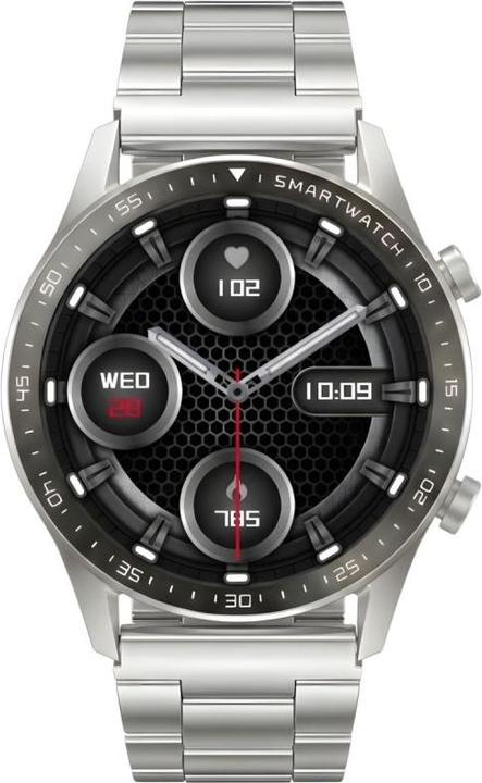 Actual product image Gravity Smartwatch Srebrny Bransoleta + Pasek GT10-6 (46 mm)