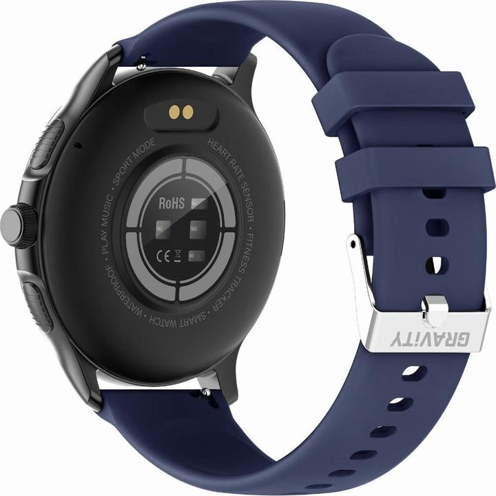 Produktbild Gravity GT12-2 Damen-Smartwatch, marineblaues Silikonarmband + schwarzes Armband