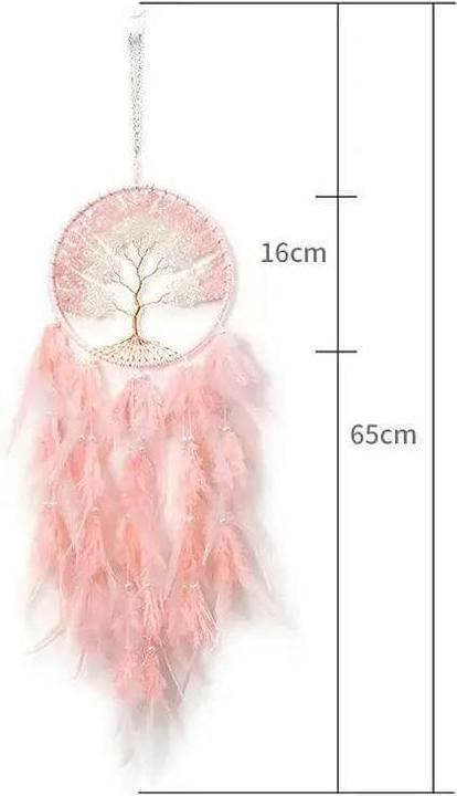 Image du produit Cover-Discount XXL Dream Catcher Arbre de vie rose (60 x 16 cm)