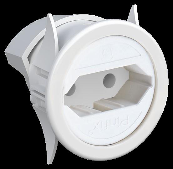 Produktbild Striebel & John ABB ZE224 Einbausteckdose inkl. EURO-Adapter Zubehör ZE224