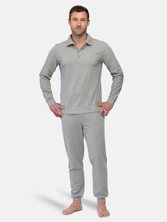 Produktbild greenjama Herren Langarm-Shirt mit Polo-Kragen (XL)