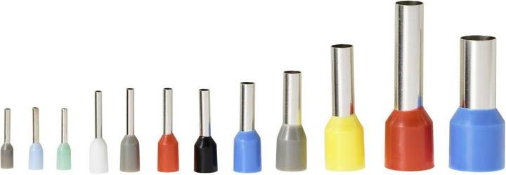 Produktbild Tru Components TC-11991828 Aderendhülsen-Sortiment 0.14mm² 16mm² Grau, Lichtblau, Türkis, Weiss