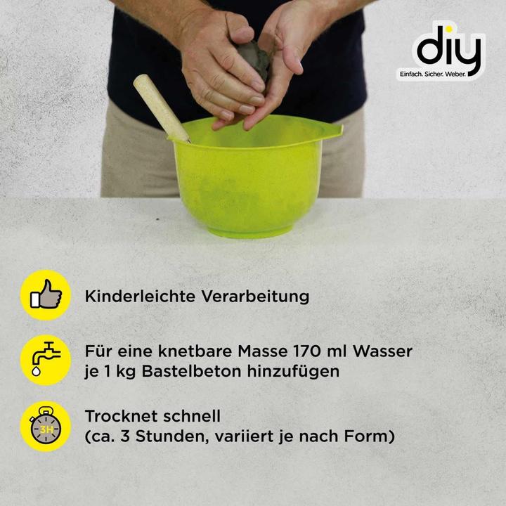 Produktbild Weber Bastelbeton zum Giessen & Kneten