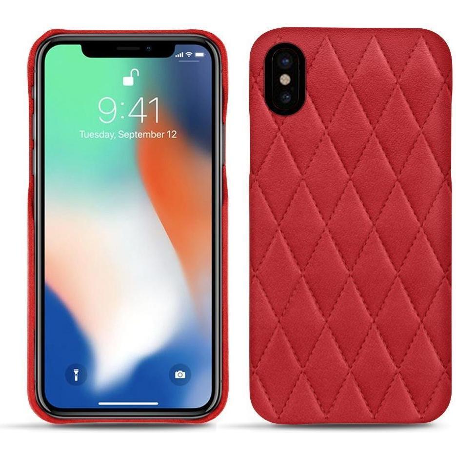 Noreve Lederschutzhülle (Apple iPhone XS Max), Smartphone Hülle, Rot